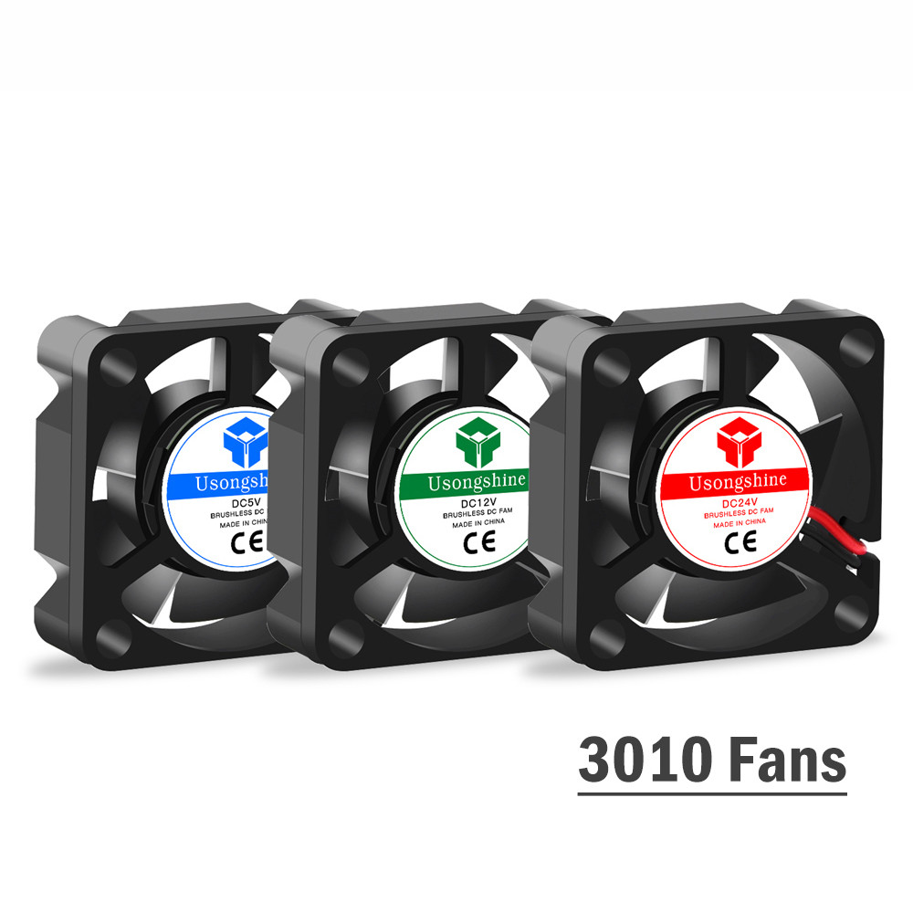 FLASH SALE    5PCS 3010 5V & 12V & 24V Pendingin Turbo Fan Brushless 3D Bagian Printer 2Pin Untuk Ex