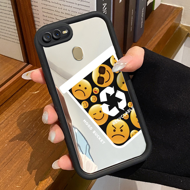 Casing Hp OPPO A7 OPPO A5s OPPO A12 OPPO A12S A11k Case Casing Sebuah tas emosi Pola Kasus cermin ta
