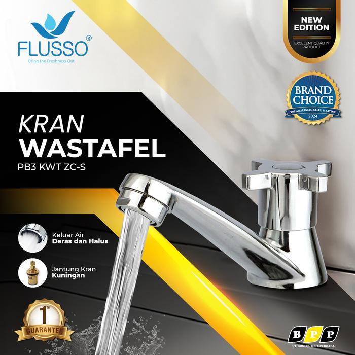 KRAN Wastafel Cuci Tangan Krom Series FLUSSO Jantung Kuningan Bergaransi Resmi Kran Air Wastafel 656