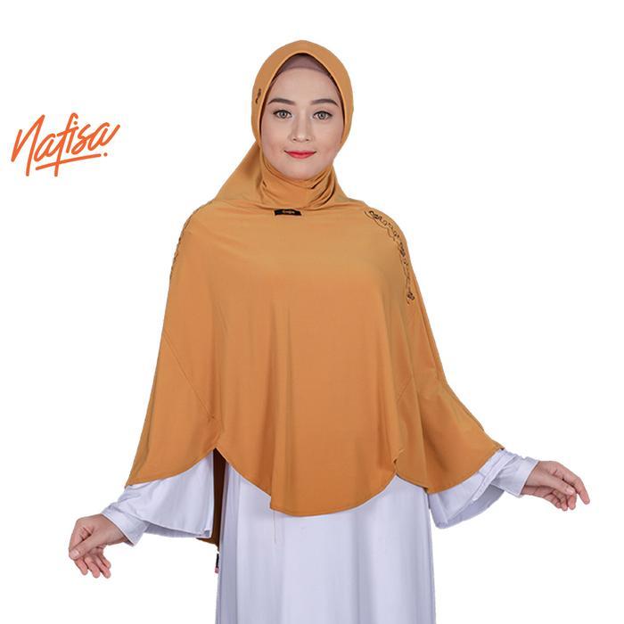 Nafisa Monika Jilbab Instan Syar'i Hijab Bergo Bordir Samping