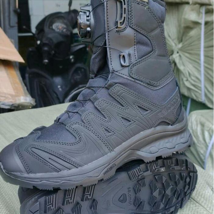 Jual sepatu tactical pdl army boots salomon sistem tali putar tinggi 8inch