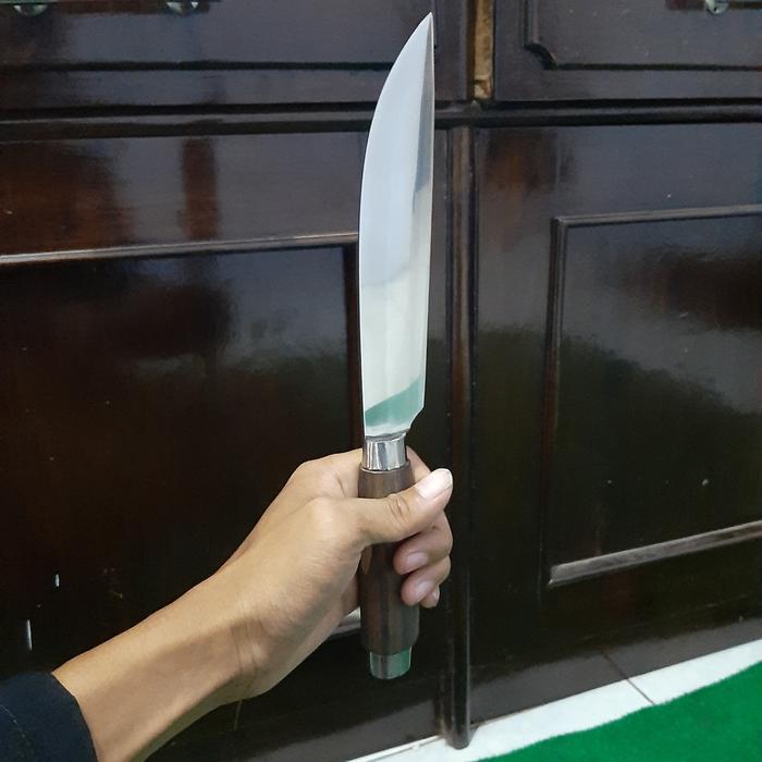 pisau baja HSS pisau sembelih seset kulit sapi bening halus tajam