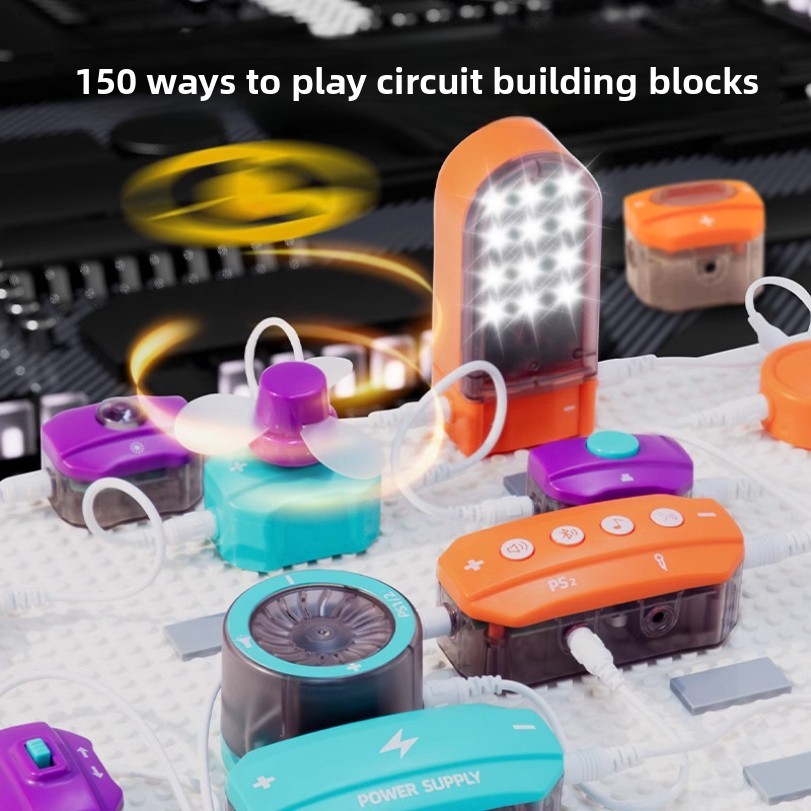 Circuit Experiment Building Blocks Toy Assembly Science Experiment Set Physics Enlightenment