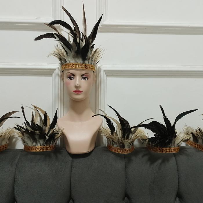 Bando bulu bulu // aksesoris kepala