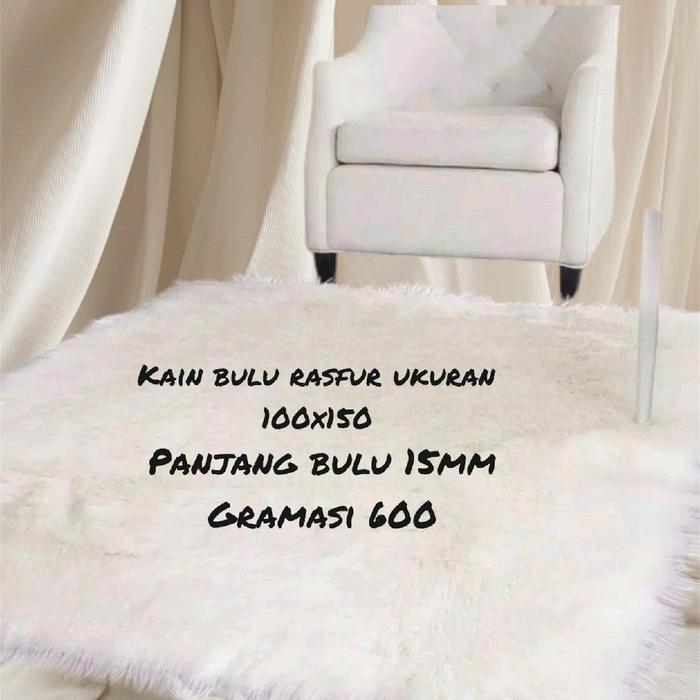 kain bulu rasfur alas foto produk taplak meja sprei ukuran 100x150