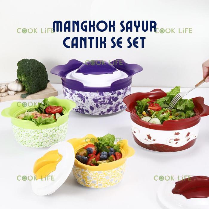 Tempat Makanan Stainless Steel Mangkok Sayur Wadah Saji Panci Kuah Mangkuk Soup Warmer Termos