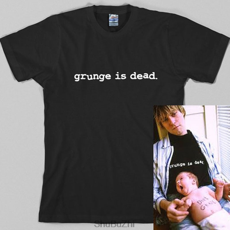 drop shipping fashion summer style men t-shirt Grunge is Dead T Shirt cotton casual pattern printed
