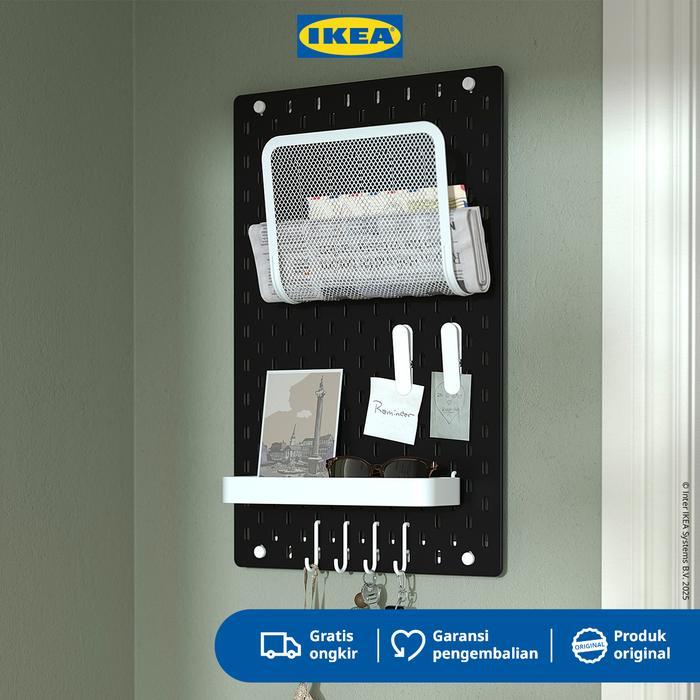 IKEA SKADIS Papan Berlubang Pegboard 36x56 cm - Hitam