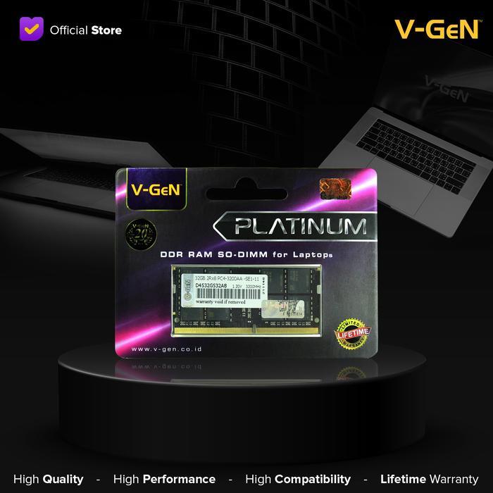 SODIMM DDR4 32GB PC-25600/3200 VGEN RAM Laptop 3200MHz V-GeN PLATINUM