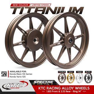 Velg Ktc Spectre Palang 8 Beat/Vario110/Scoopy Ring 14/Genio Ring 14/Spacy Ring 14