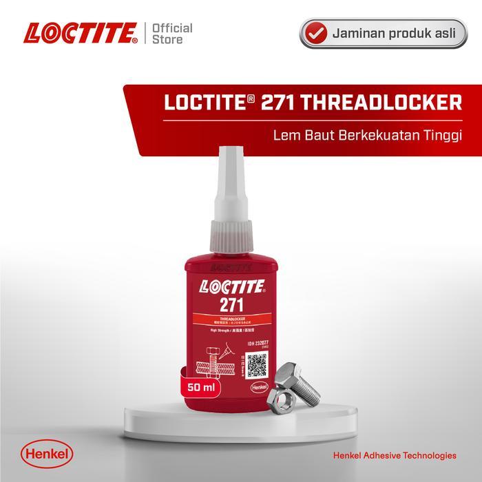 Henkel LOCTITE 271 Threadlocker Lem Baut - 50 ml