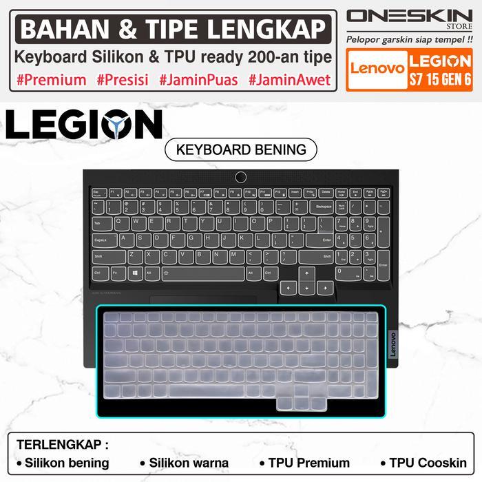 JUAL Pelindung Keyboard Protector Cover Kompatibel untuk Lenovo Legion Slim 7 7i-15 S7 S7i-15ACH6