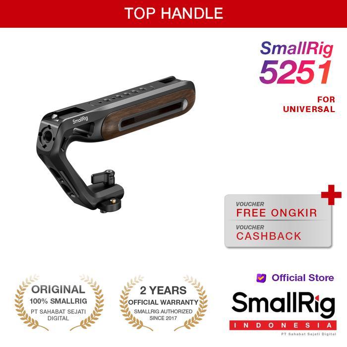 SmallRig Wooden Top Handle with NATO Clamp 5251