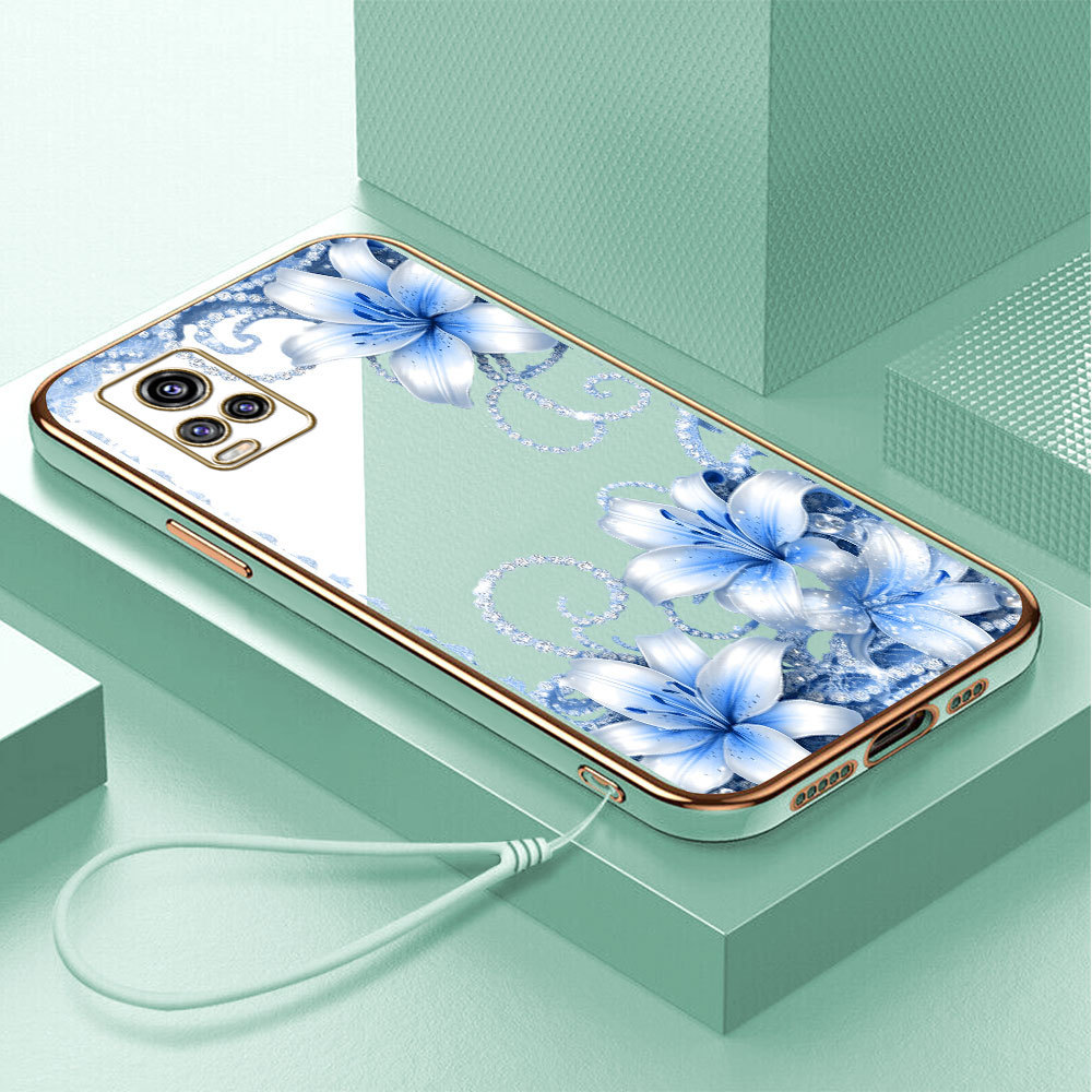Casing Hp Untuk VIVO V20 2021 Lokal Stock Lanyard Gratis Phone Case Softcase Kesing Cassing Soft Sof