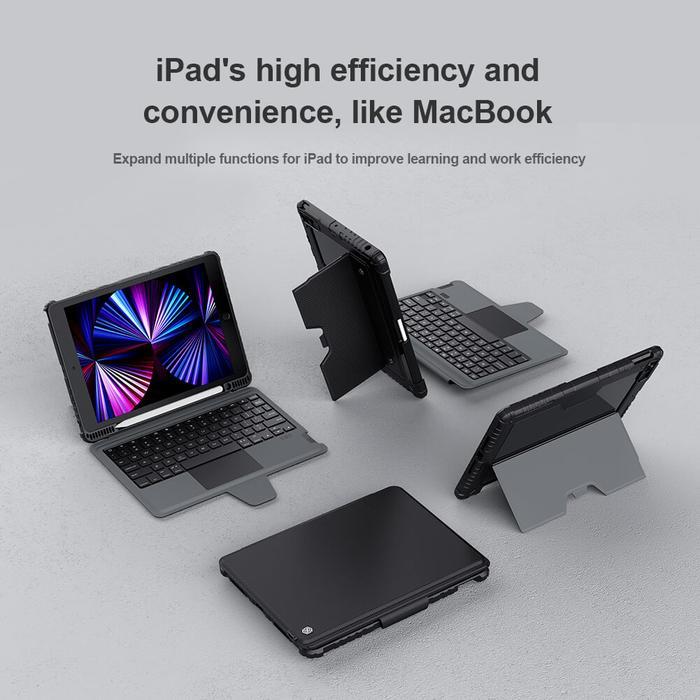 Terlaris Nillkin Bumper Combo Keyboard Case Ipad 7 / 8 / 9 10.2"