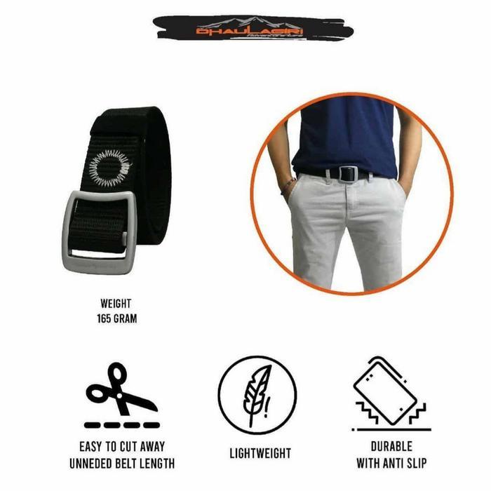 Gesper Pria Belt Nylon Dhaulagiri 02 Gesper Sabuk Ikat Pinggang Outdoor Gunung Dh