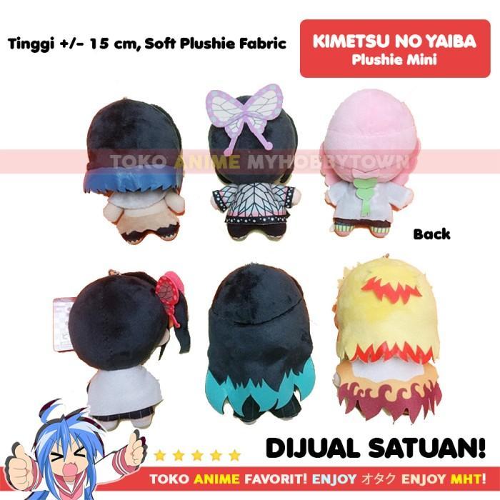 Boneka Anime Kimetsu No Yaiba Demon Slayer Mini Plushie Doll Tanjiro Nezuko Kocho Rengoku Zenitsu