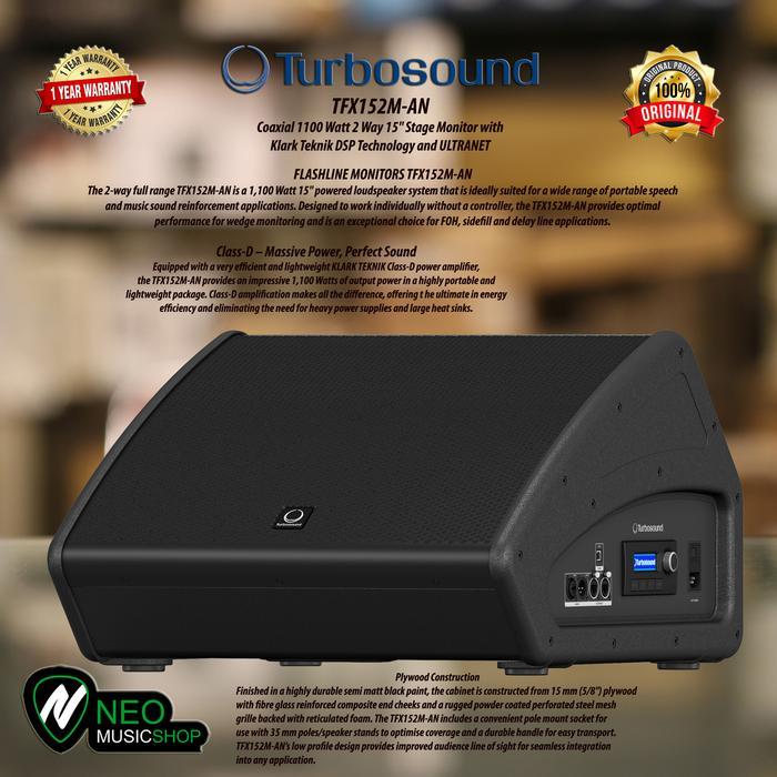 Turbosound Tfx152M-An Coaxial 1100 Watt 2 Way 15" Stage Monitor Terpercaya