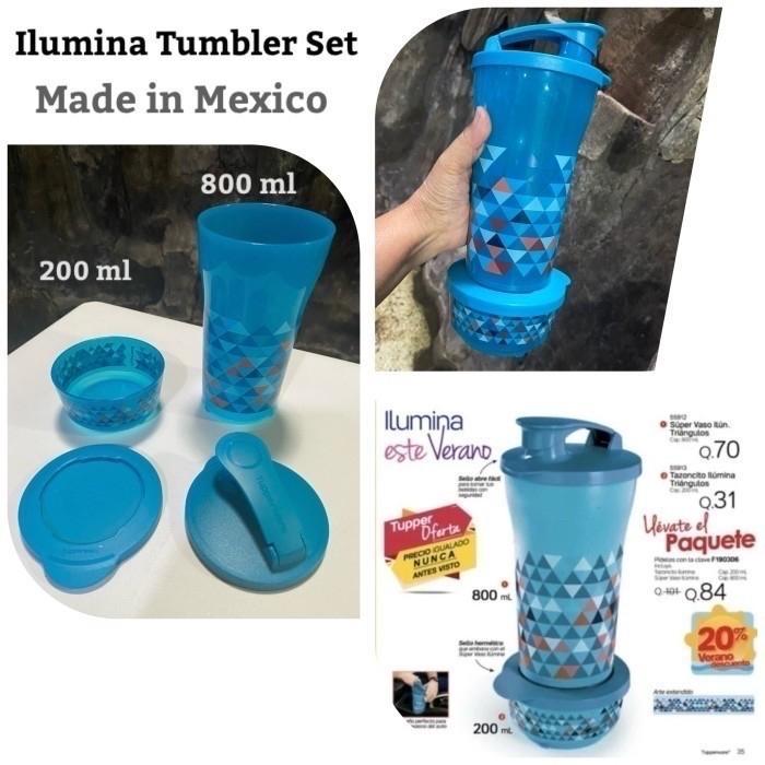 TEREMURAHTERLARIS READY SILAHKAN DIORDER BOTOL MINUM TUPPERWARE ILUMINA TUMBLER SET IMPORT MEXICO