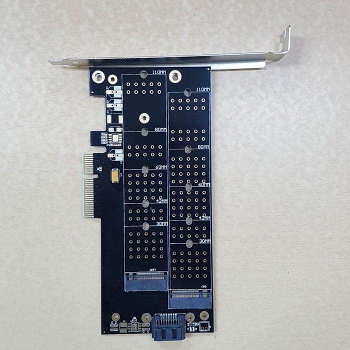 PCIE to M.2 NVMe + NGFF adapter
