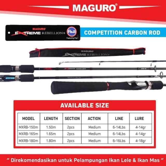 Grosir Joran Spinning Maguro Extreme Struggle Pilih Ukuran