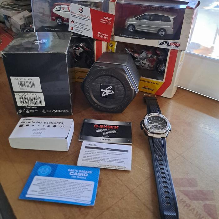 JAM TANGAN CASIO GSHOCK G SHOCK GST-S310-1AR STEEL SECOND ORIGINAL PASSSS