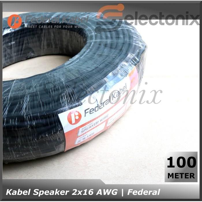 Kabel Speaker 2 X 14 Awg Federal [100M] Redy Stok