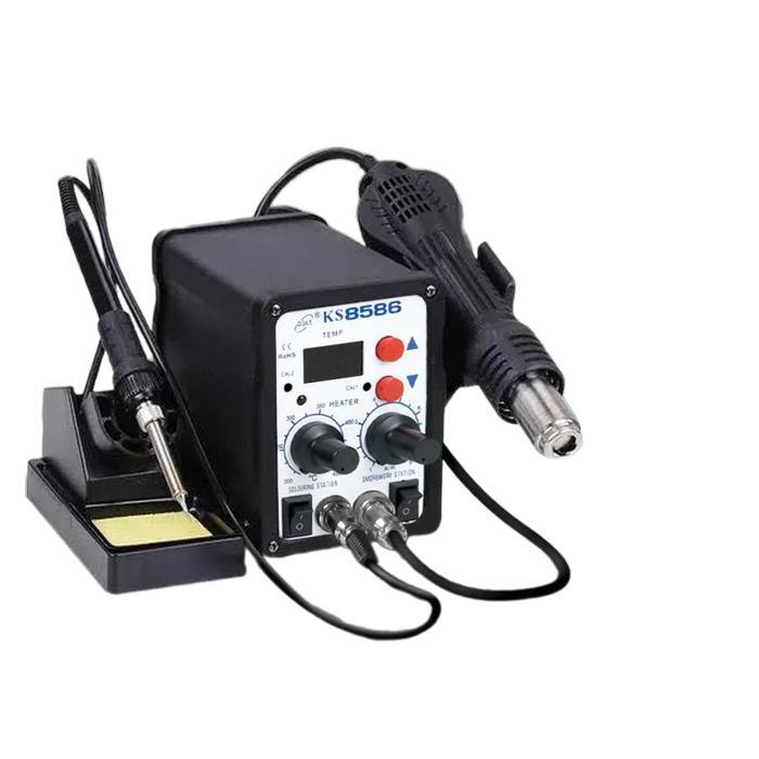 SOLDER UAP BLOWER SMD KS8586 SOLDERING KIT STATION DIGITAL 220V 750W SOLDER UAP