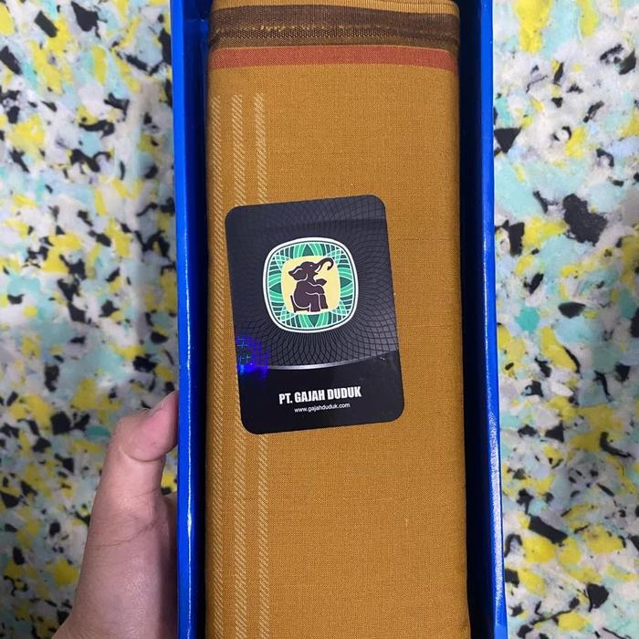 Gajah Duduk Sarung Dewasa Gajah Duduk Tumpal Kembang Katun Halus Muslim Tenun Kain Motif Unik Nyaman