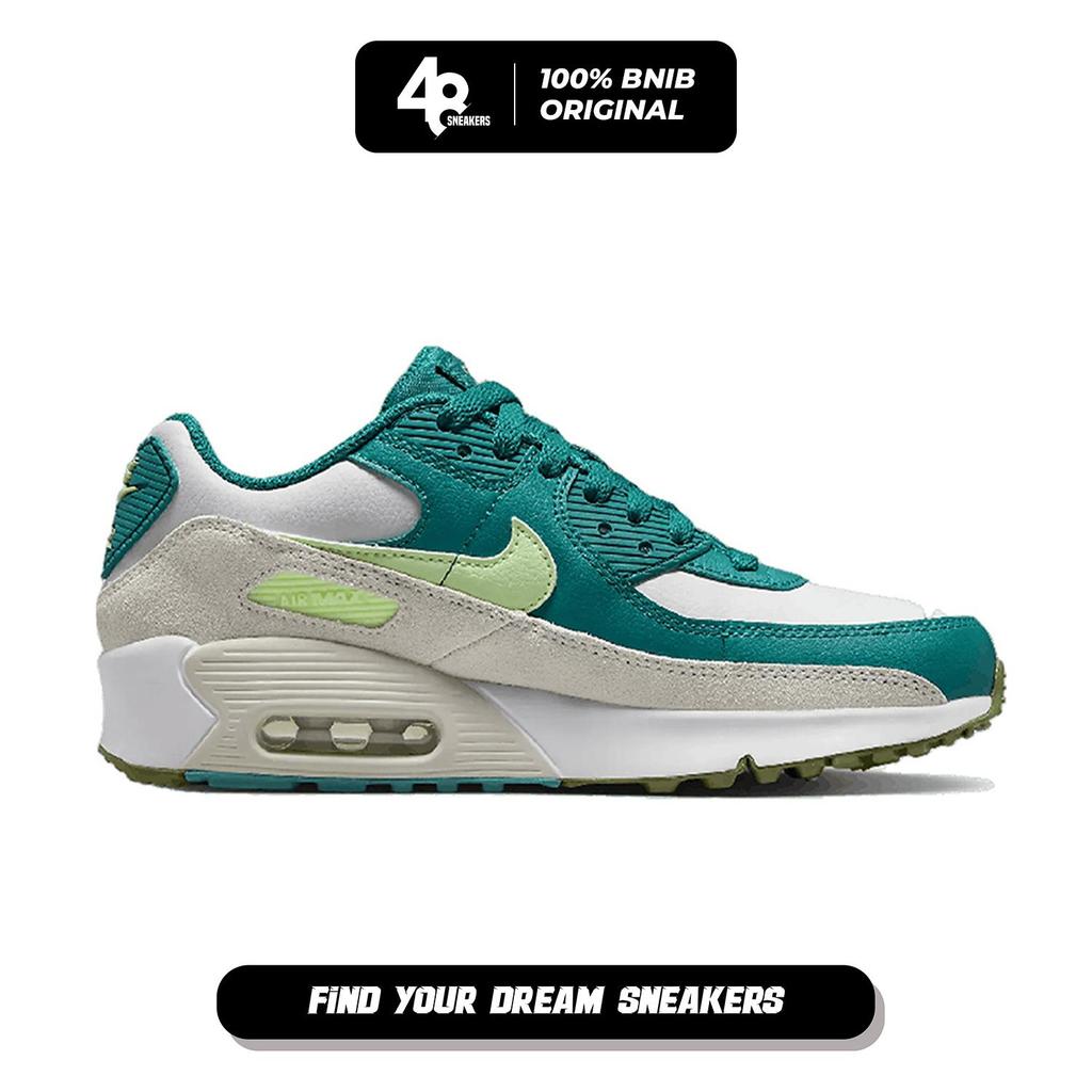Sepatu Sneakers Wanita AirMax 90 LTR Green White (CD6864-124) Original