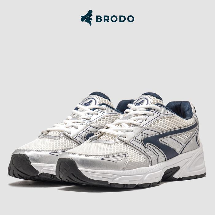 Brodo - Sneakers Ace Neptune Silver Navy Ws