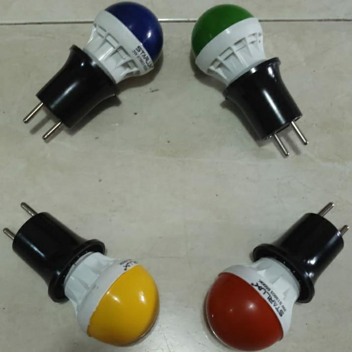 lampu tidur LED warna + fiting colok