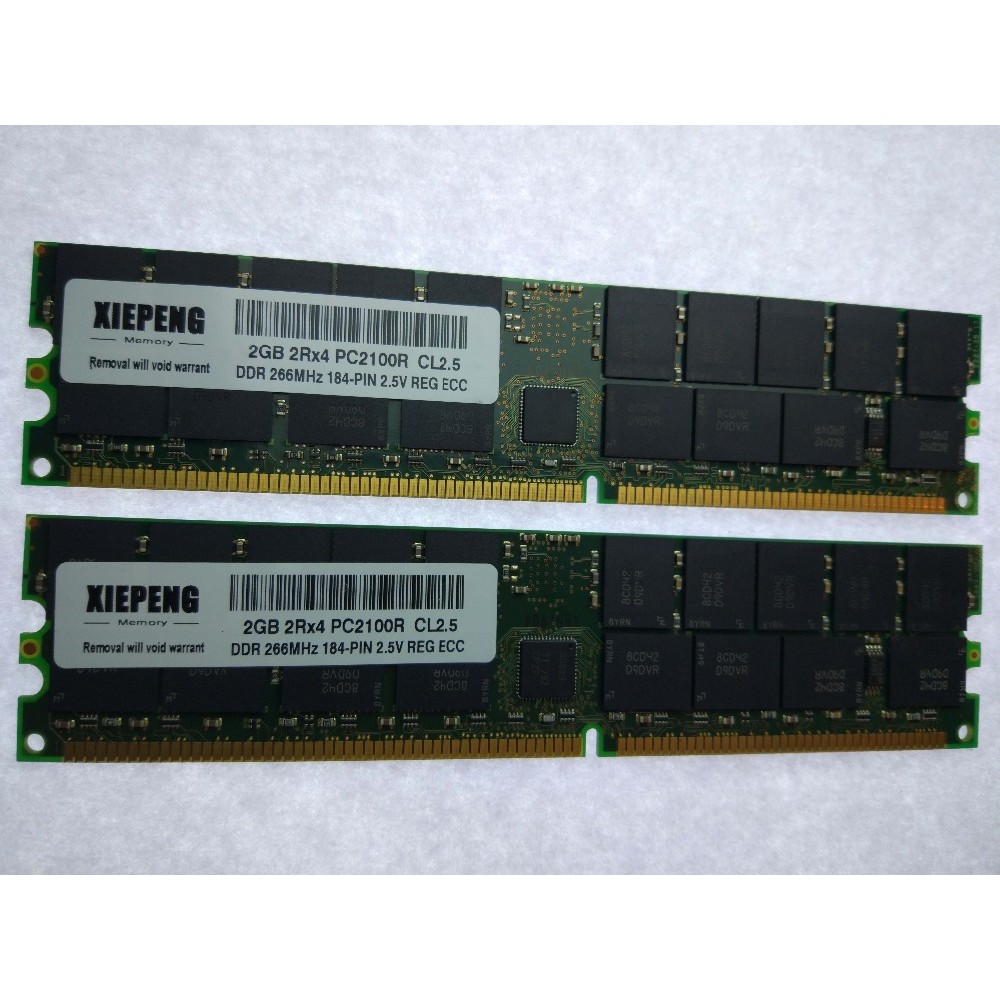 RAM 2GB DDR 333MHz PC-2700 REG 4G DDR 266 PC2100 184p ECC Registered Memory for Sun Fire V20z V215
