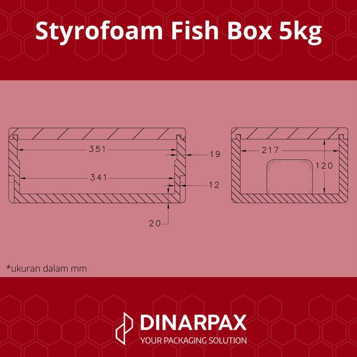 "New" Styrofoam box kecil / Styrofoam DinarBox / Fish Box 5KG