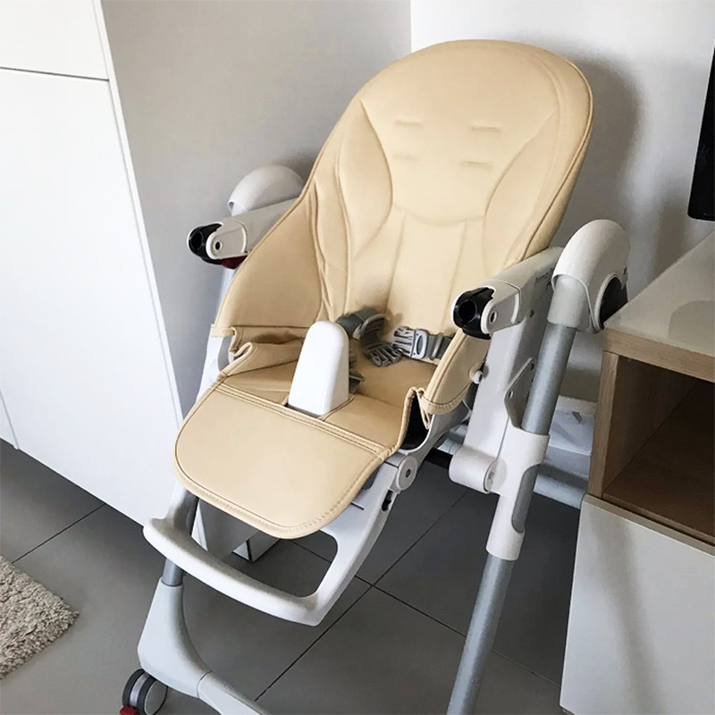 Baby Seat Cushion For Peg Perego Siesta Prima Pappa Zero3 High Chair Children Growth Chair PU