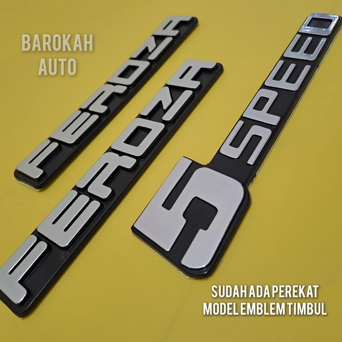 Emblem Feroza 5Speed Harga Sudah 3Pc Emblem