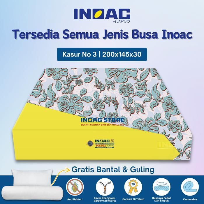 (200x145x30) Kasur Busa Inoac Ukuran No.3 Tebal 30 cm Garansi 20 Tahun