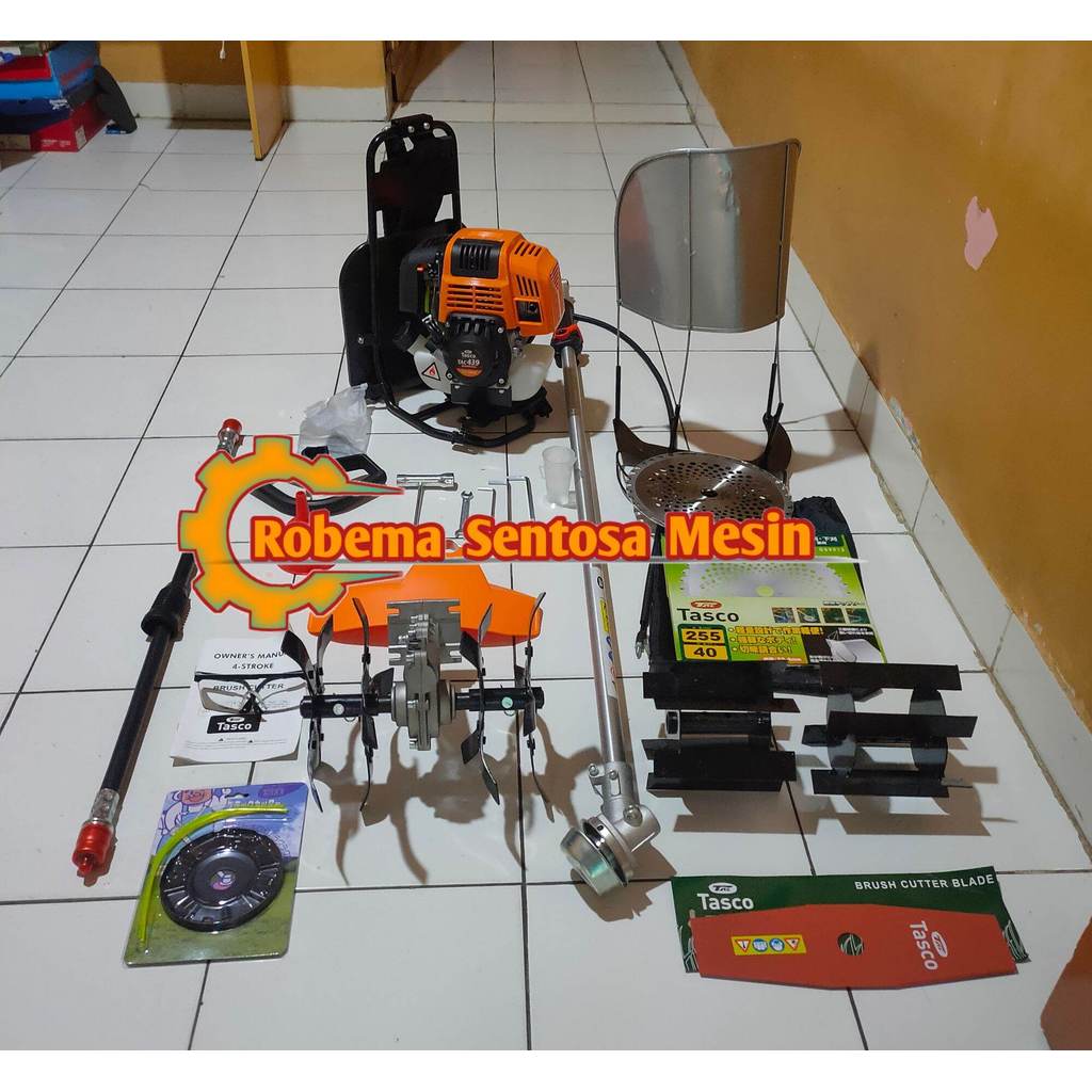 Mesin Potong Rumput Tasco 4 Tak Multifungsi 6 Mata Pisau