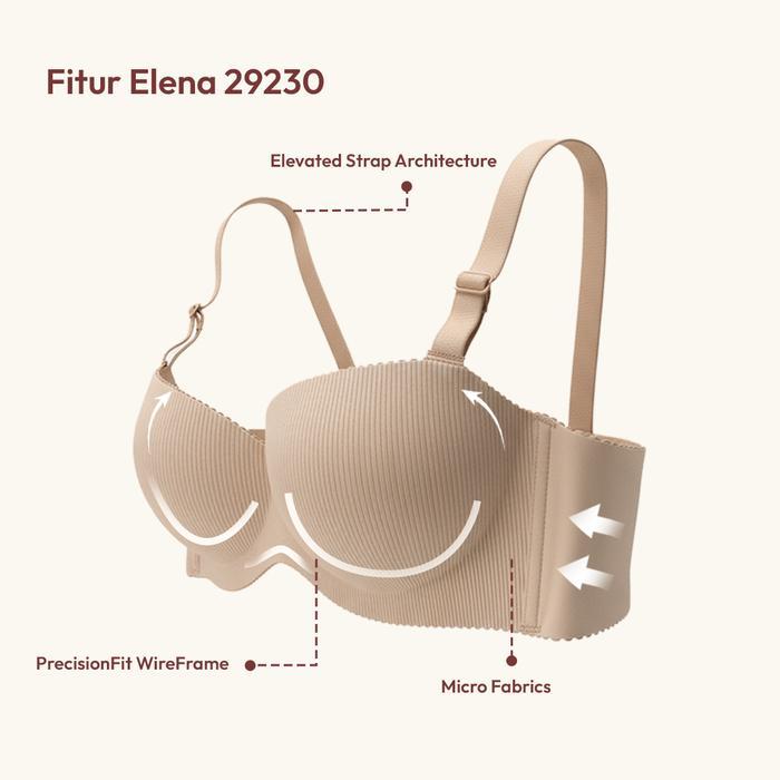 Elena Bra Cup Sedang E 29230 Size 34B - 38B Pakaian Dalam Wanita Bh Terbaru
