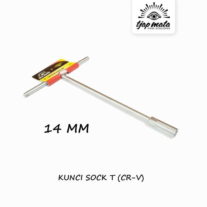 Tjap Mata / Cap Mata Kunci Sock T / T Wrench 14 Mm Cr-V