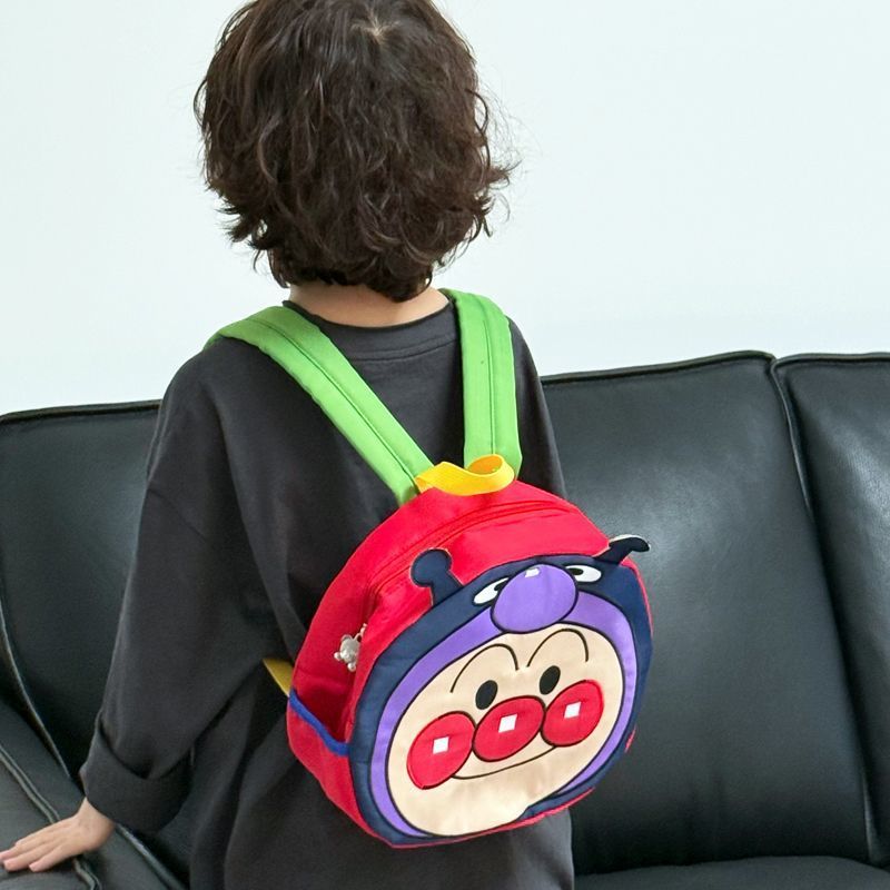 27Cm Anpanman Baikinman Single-Layer Zipper Backpack Large Capacity Spring Outing Travel Snack