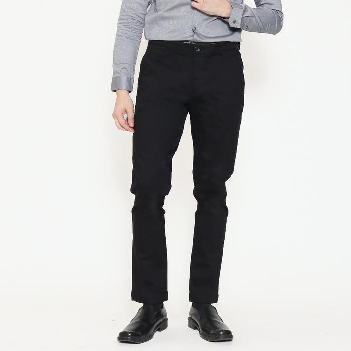 ORIGINAL Lawell Celana Chinos Pria Slim Fit Hitam Ukuran 2838 L.1-CCSF.-G103-CTS READY STOCK