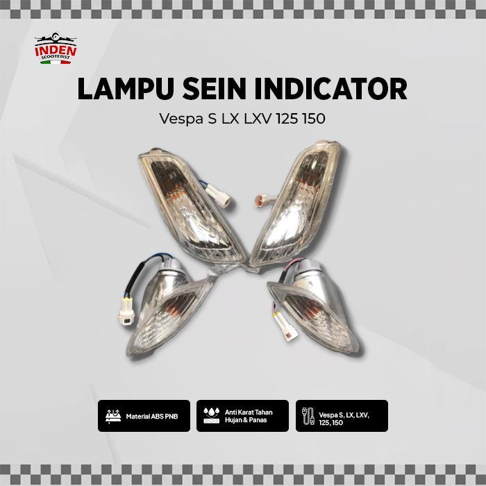 Lampu Sein Indicator Vespa LX LXV 125 150 Set Depan Belakang