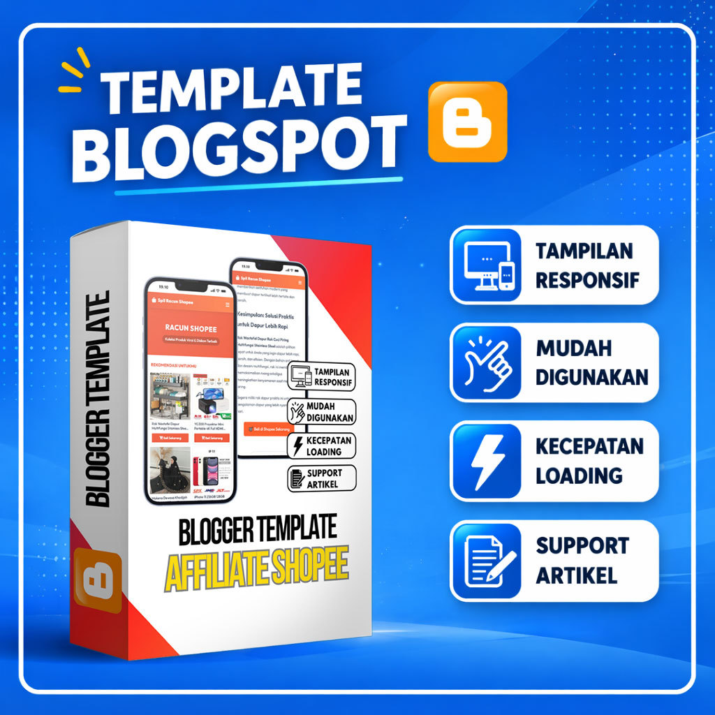Template Blogspot Affiliate Shopee PRO