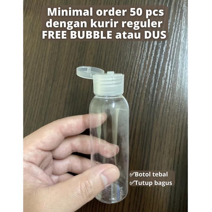 botol fliptop 100ml plastik flip top 100 ml