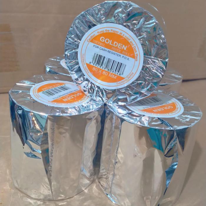 Golden 80x80 Paper Roll Struk Thermal 80mm Kertas Thermal Printer Epson TMT82X TMT83III