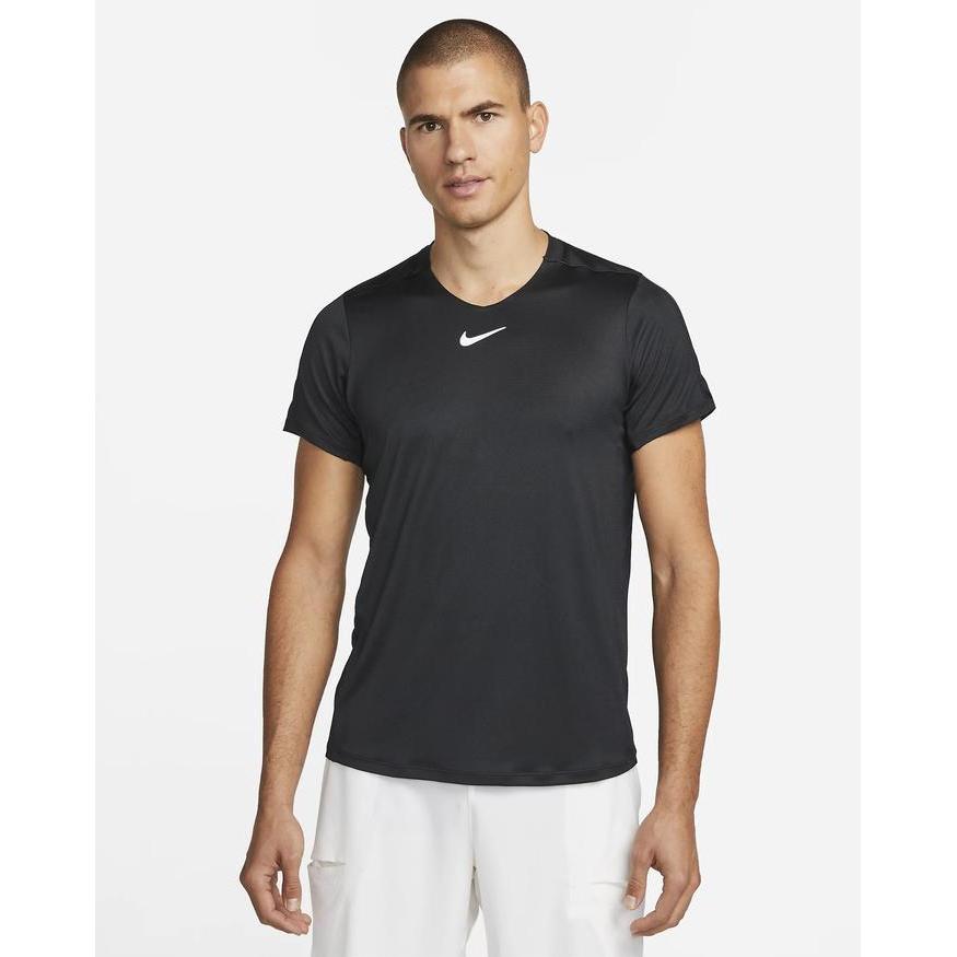Kaos Tenis Pria Nike Dri-FIT Court Advantage - Black