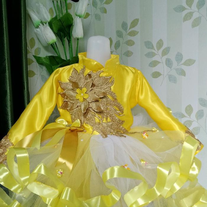dress mayoret hijab ( selutut ) + freee bando Anak Perempuan