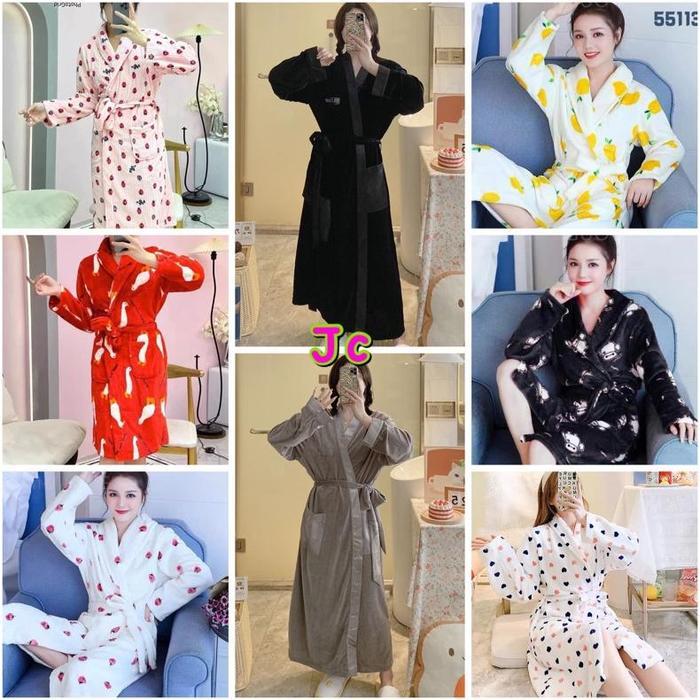 JC- SET KIMONO BULU HANDUK IMPORT / KIMONO HANDUK WANITA IMPORT