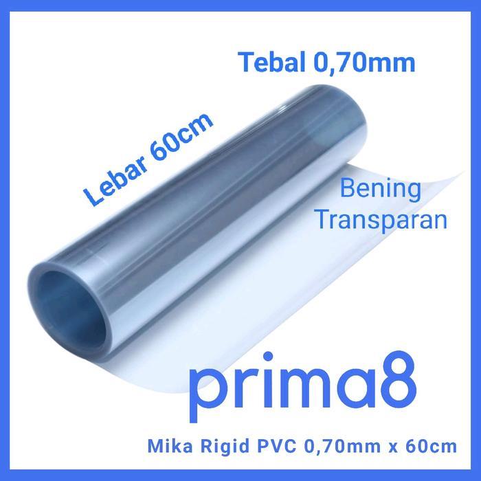 Barkoli_sell - Plastik Mika Kaku Rigid PVC Bening 7 .7 ,7mm Lebar 6cm Meteran